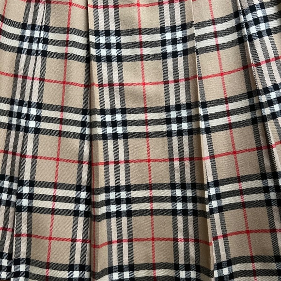 Burberry’s Nova Check long wool skirt women’s UK8/US XS England - Picture 2 of 3